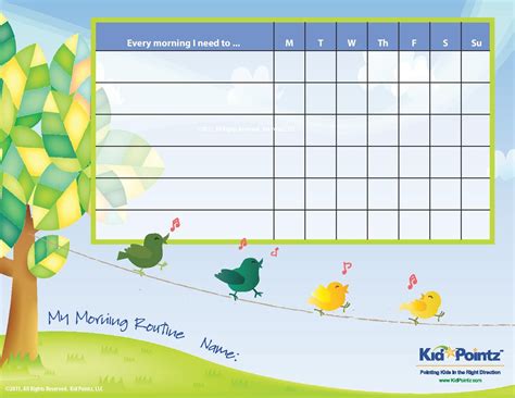 Daily Routine Chart For Kids Daily Routine Chart Morning Routine Chart