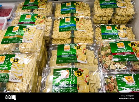 Packaged Fresh Pasta For Sale At Food Basics Grocery Store In Lindsay