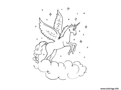 Une licorne est une créature imaginaire, mythique et généralement blanc comme un cheval représenté généralement avec une.coloriage licorne à imprimer 272. Coloriage Licorne Ailes Tete Mignon 100 dessin