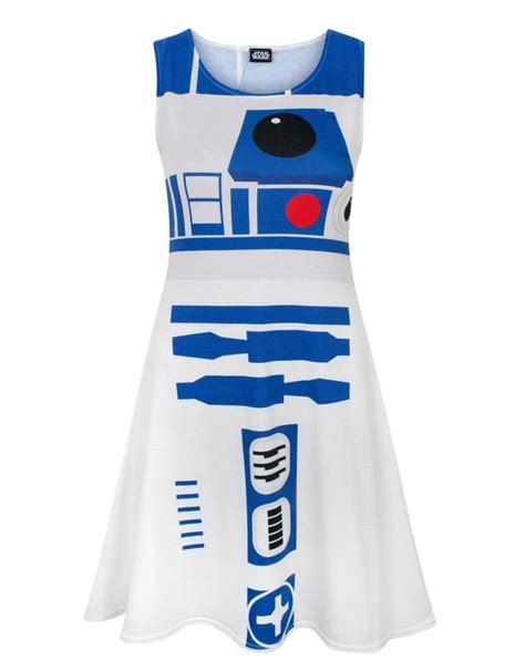 Star Wars R2d2 Womens Cosplay Costume Dress In 2020 Star Wars Dress