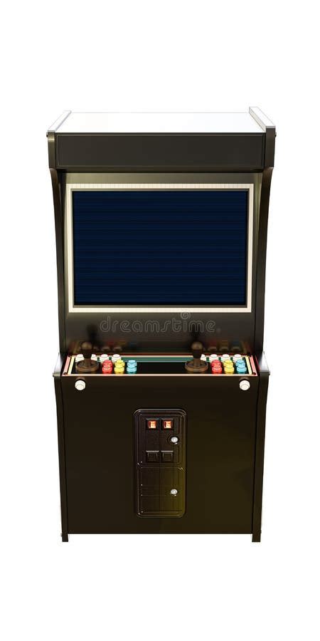 Arcade Cabinet Isolated On White Background Stock Illustration
