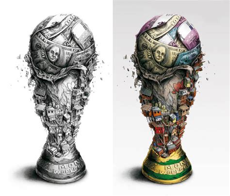 World Cup Trophy Drawing By Pez Art No 817