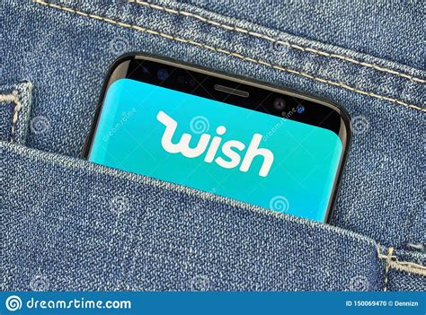 Desktop owners can visit the web site at how the wish online shop works. Wish Mobile App On Samsung S8 Editorial Image - Image of ...