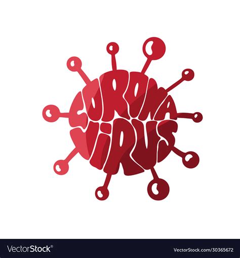 Covid 19 Logo Coronavirus Royalty Free Vector Image