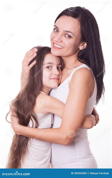 Portrait Of Beautiful Mother And Daughter Stock Image Image Of Child