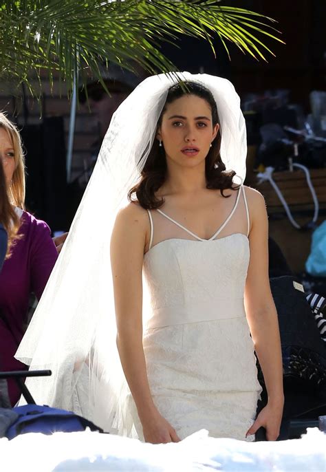 Emmy Rossum In Wedding Dress On The Set Of Shameless In Los Angeles 12