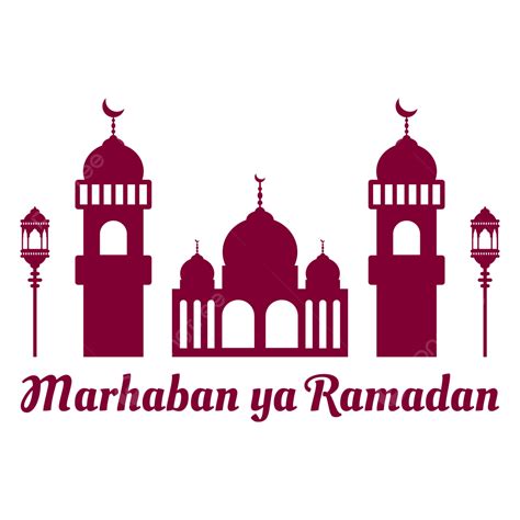 Marhaban Ya Ramadan Design Com Mesquita Islâmica 11 Png Ramadã