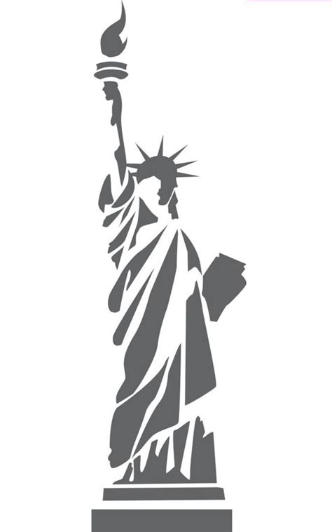Statue Of Liberty Silhouette Vector Hot