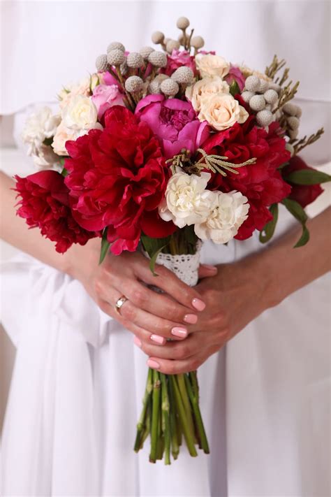 Carnation Bouquets Wedding Artificial Carnation Flowers Silk Flower