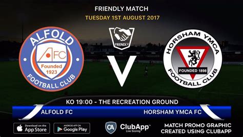 Alfold Fc On Twitter Tonight We Welcome Horshamymcafc To The
