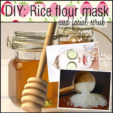 Homemade Rice Flour Maskfacial Scrub Homemade Diy Beauty Beauty