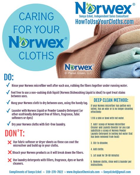 how do i wash norwex norwex cloth care instructions