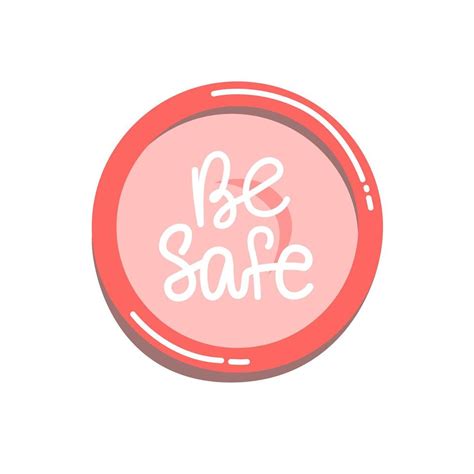 Be Safe Lettering With Condom Illustration Safe Sex Concept Hiv Prevention Aids Awareness