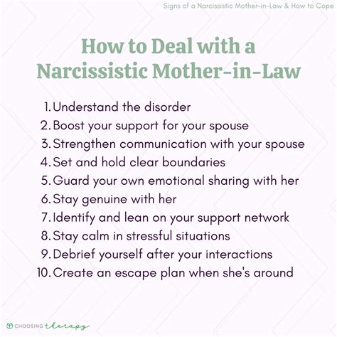 8 signs of a narcissistic mother in law and how to cope