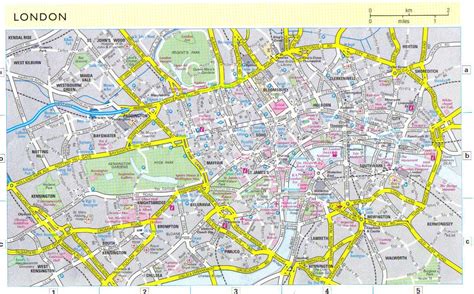Kaart Van Londen Londen Bus Plattegrond Bus Kaart Van