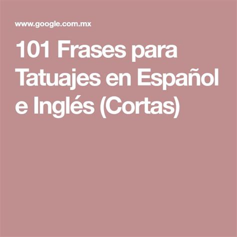 The Words Frases Para Tatues En Espanol E Ingles Coras