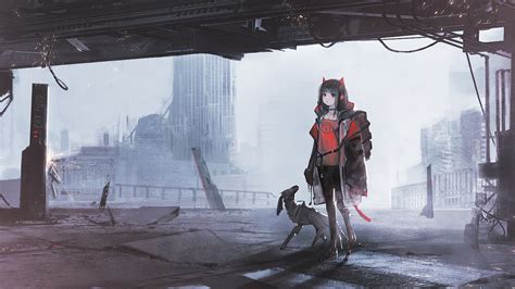 Anime Girl Cyberpunk Wallpaper