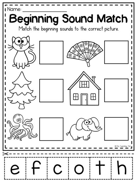 Phonics Cut And Paste Worksheets Worksheetsday
