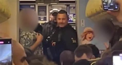 Moment Disruptive Ryanair Passengers Are Led Off Plane By Police After Morocco Bound Flight