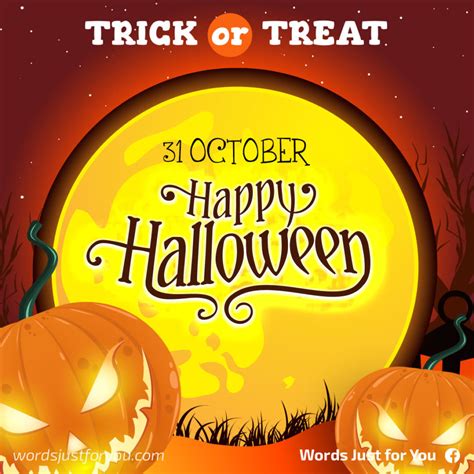 Happy Halloween Card Trick Or Treat 31 October 5288 Words Just