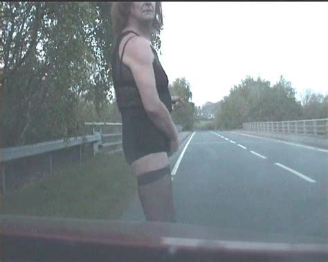 exhibitionist tranny whore see thru on the streets again xhamster