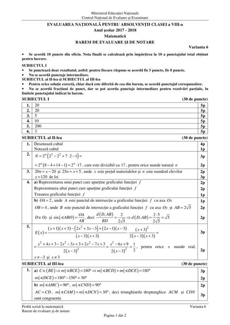 În acest sens, domnul profesor madalin ghiuler, îi invită la stand. Rezolvare Evaluarea Nationala 2018 matematica -subiecte si ...