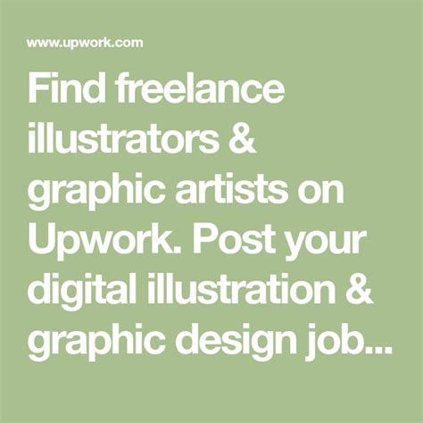 Find Freelance Illustrators And Graphic Artists On Upwork Post Your