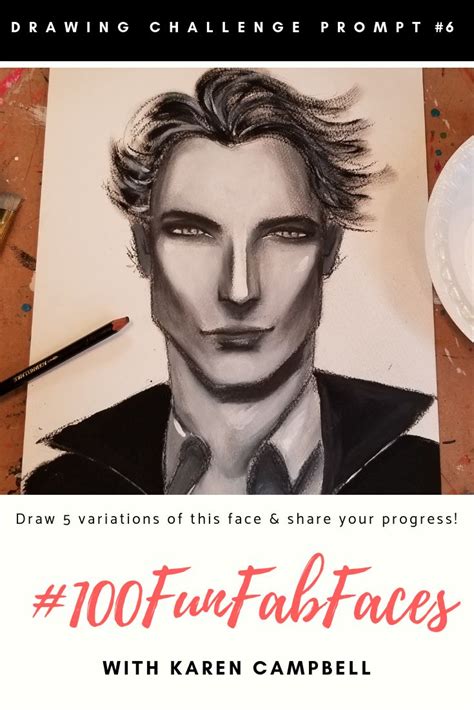 Learn How To Draw And Shade A Male Face In This Free Mixed Media Art Tutorial From Artist Teacher