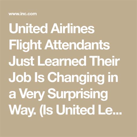 United Airlines Flight Attendants Just Learned Their Job Is Changing In