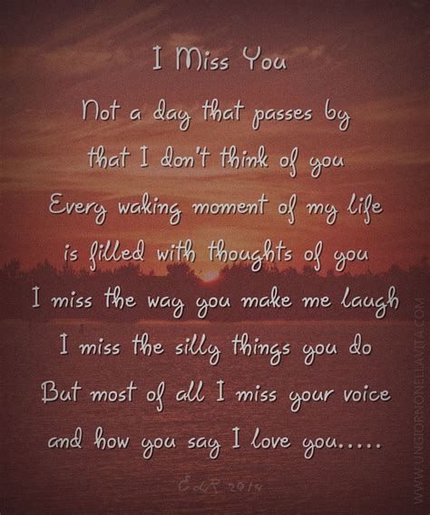 Poetry I Miss You I Miss Your Voice I Miss You Poems I Miss You