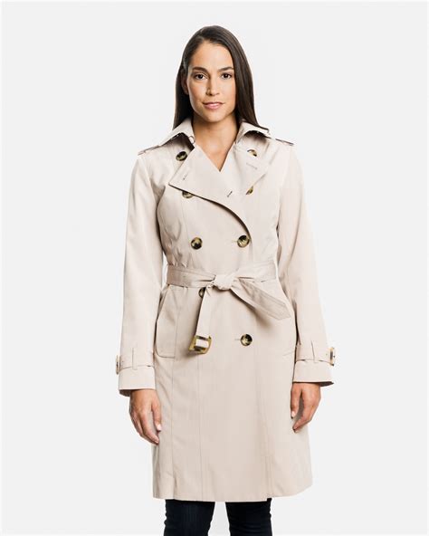 Audrey Womens Double Breasted Trench Coat Trench Coats Women Double