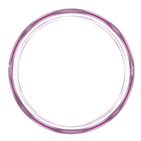 Rose Gold Circle Frame Golden Borders Elegance Png Transparent