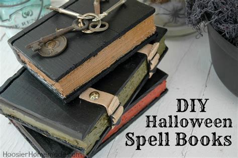 Diy Halloween Spell Books Hoosier Homemade