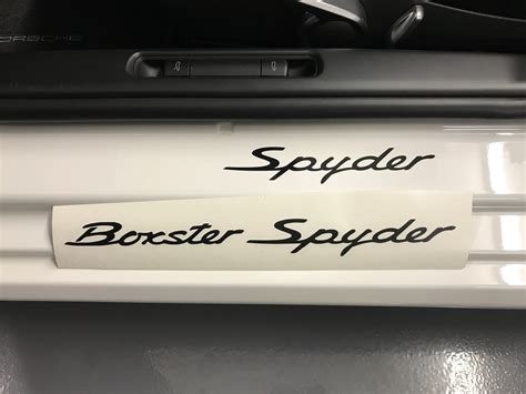 Boxster Spyder Lettering Stickers Rennlist Porsche Discussion Forums