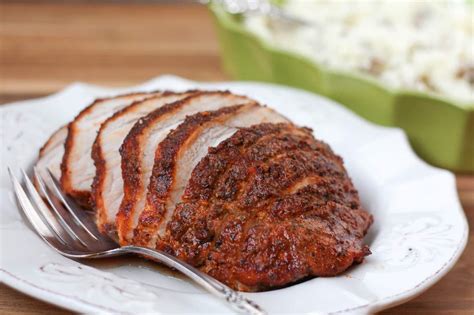 Remove from oven, tent with foil and allow to rest an additional 15 minutes. Herb Rubbed Sirloin Tip Pork Roast | barefeetinthekitchen.com