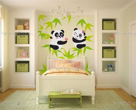 Muurstickers Babykamer Pandabeer Kit Artpainting4youeu Vdi1146nl