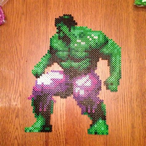 Incredible Hulk Perler Bead Sprite By Thatperlernerd Perler Bead Patterns Perler Hama Beads