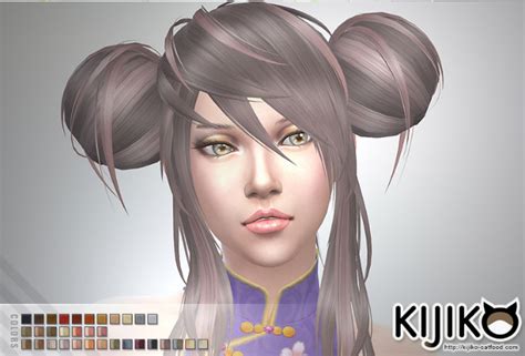 Panda Lan Lan Hair By Kijiko Sims 4 Panda Cc