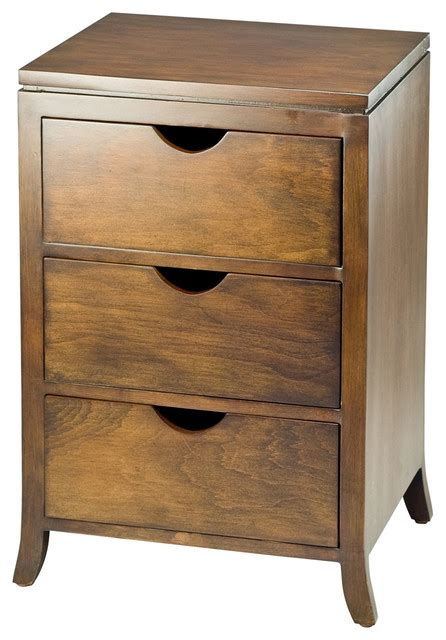 Safavieh Bailey Three Drawer Chest Side Storage Table Contemporary