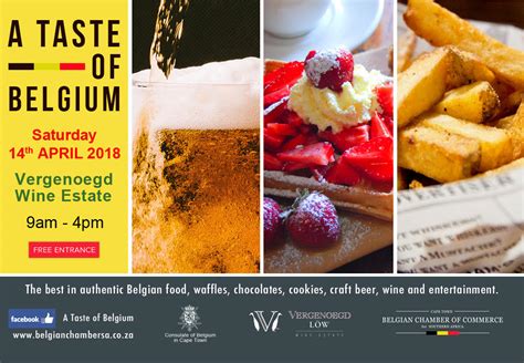 14 April 6th Edition Of A Taste Of Belgium