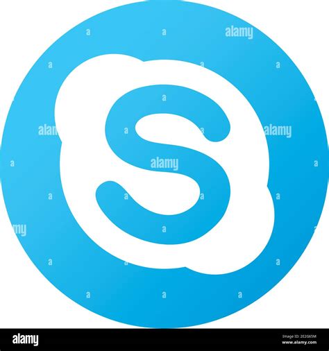 Skype Logo Symbol Icon Over White Background Colorful Design Vector