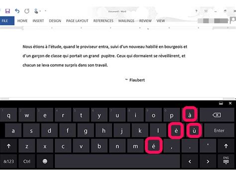 Simply type your text into the box and click on the accented letter button above the box when you need an accented letter. How to Put in Accent Marks Using Microsoft Word | eHow