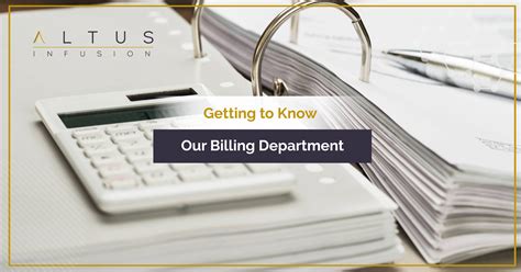 Our Billing Department They Are Here For You Altus Biologics In