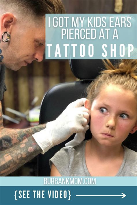 My Daughter Getting Her Ear Pierced By Tattoo Guy And She Looks Freaked Ear Piercings Video