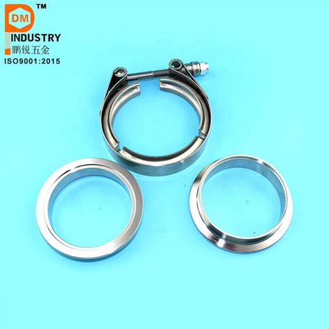 stainless steel 304 quick release v band clamp for turbo exhaust downpipe quick vband kit 2 2 5