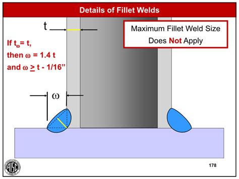 Max Size Fillet Weld In T Joint Welding Bonding And Fastener