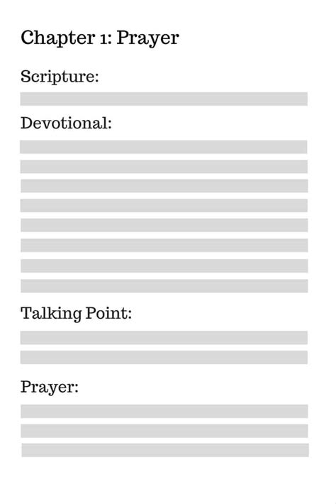 How To Write A Devotional Template