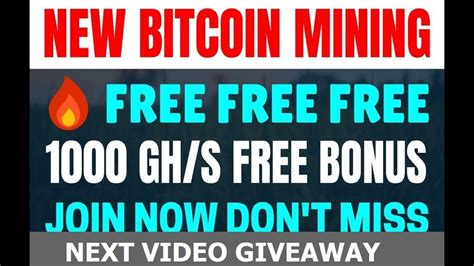 New Bitcoin Mining With Ghs Free Youtube