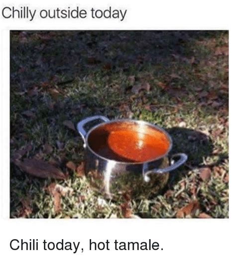 Reaction meme type format may also be removed at mods discretion. Chilly Outside Today Chili Today Hot Tamale | Chilis Meme ...