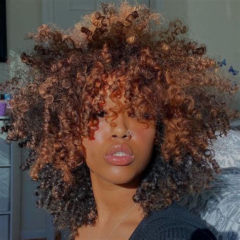 Dyed Natural Hair Natural Hair Styles Easy Dyed Hair Curly Hair